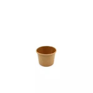 Gobelet carton/PE 60ml brun d56x38mm