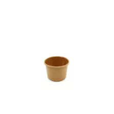 Gobelet carton/PE 120ml brun d75x62mm