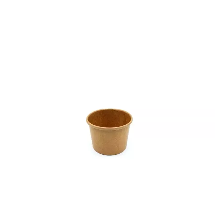 Gobelet carton/PE 120ml brun d75x62mm