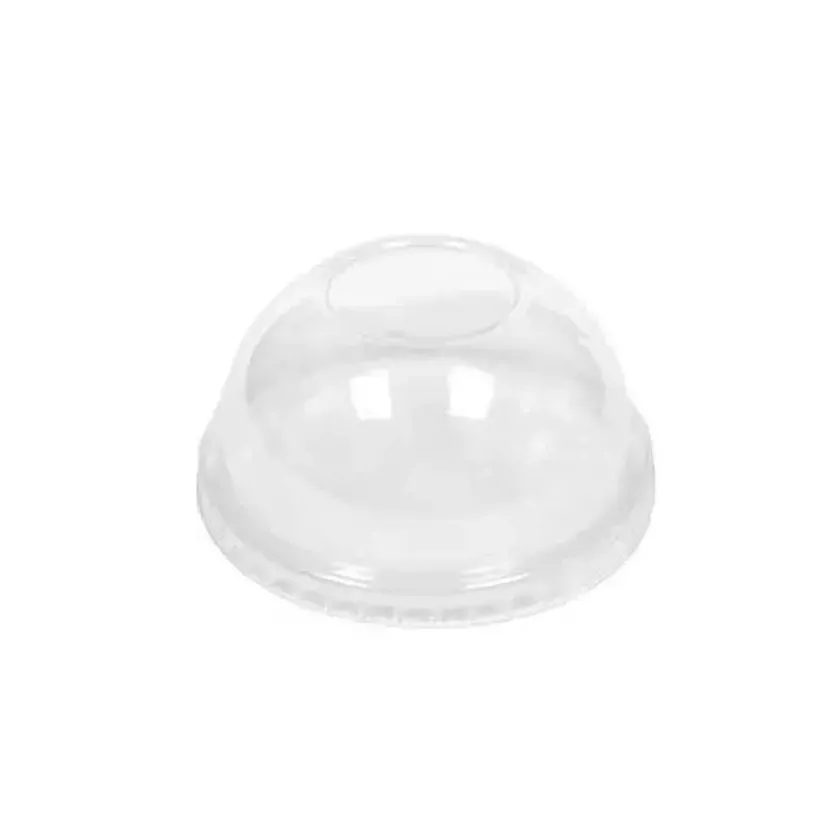 RPET couvercle carton PE cup 120ml diametre 75 dome