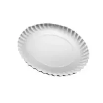 Assiette carton ronde blanche 19cm
