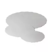 Sous-tarte carton diametre 27cm blanc coating 1 face