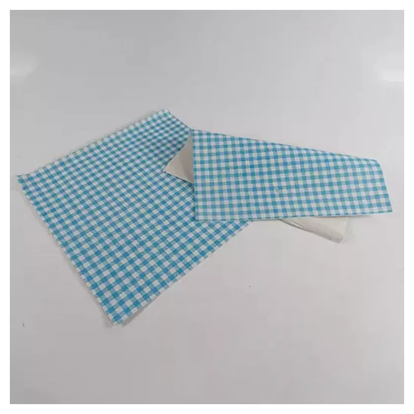 Papier duplex 40x48cm Vichy bleu JM