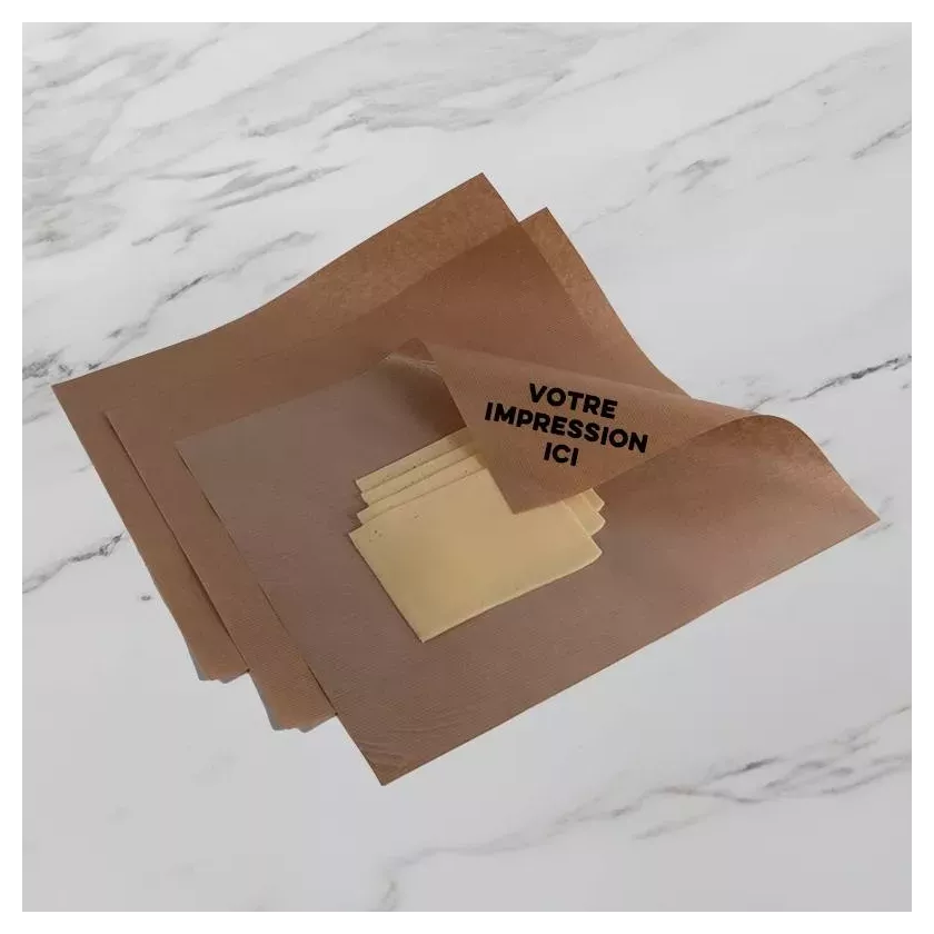 Duplex Linepack imprime 33x30cm 60g kraft brun natura