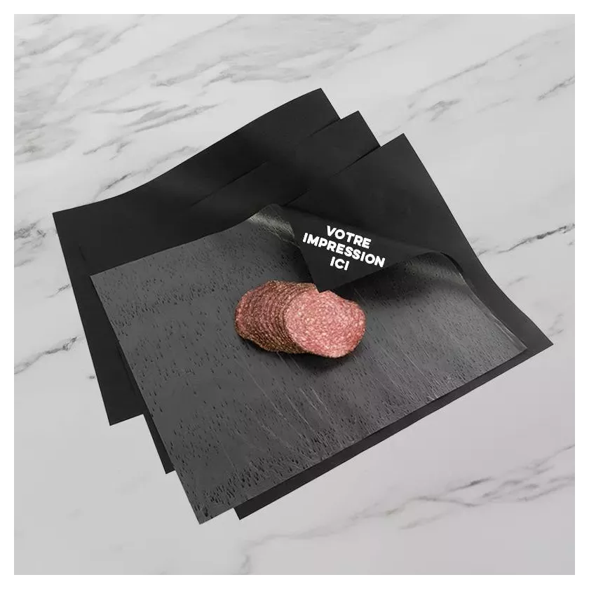 Duplex Lux Pack imprime 33x30 50g kraft noir impression or