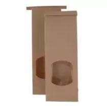 SAC A FOND BLOC kraft a/fenêtre 88x260x(2x23,5)mm