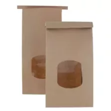SAC A FOND BLOC kraft a/fenêtre 115x245x(2x35)mm