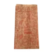 Papier sac kraft brun ficele 350x180mm 1kg imprime