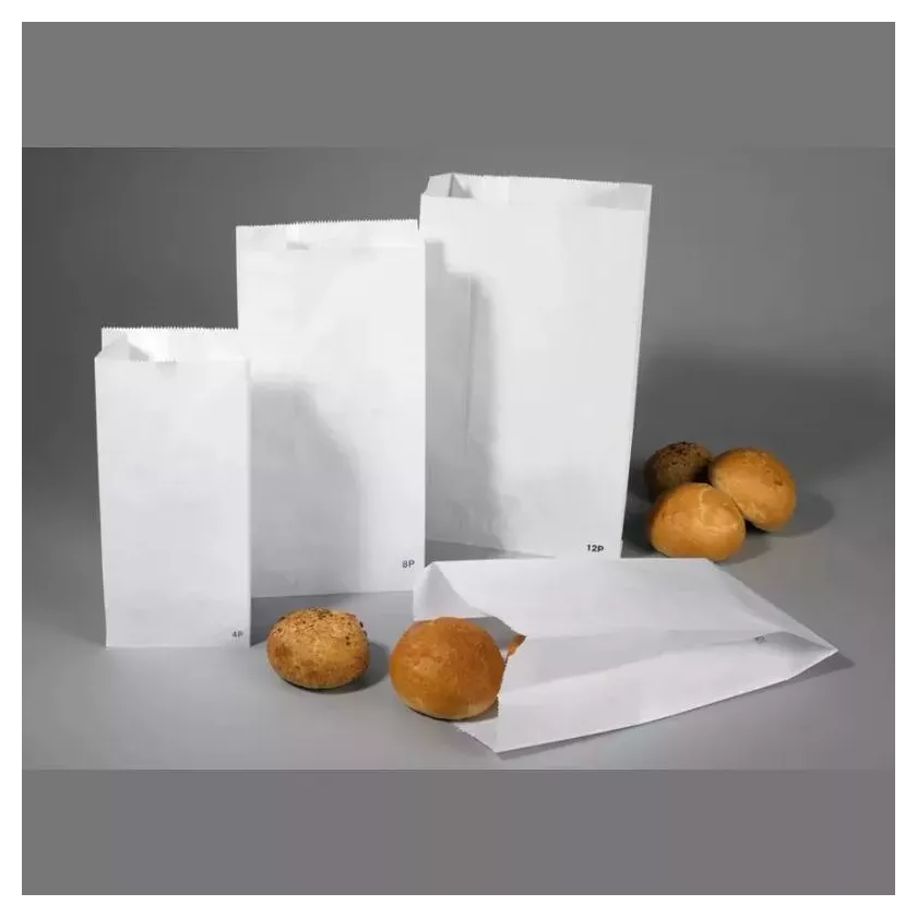 Papier sac blanc 6 plis 50g ficele 350x140mm