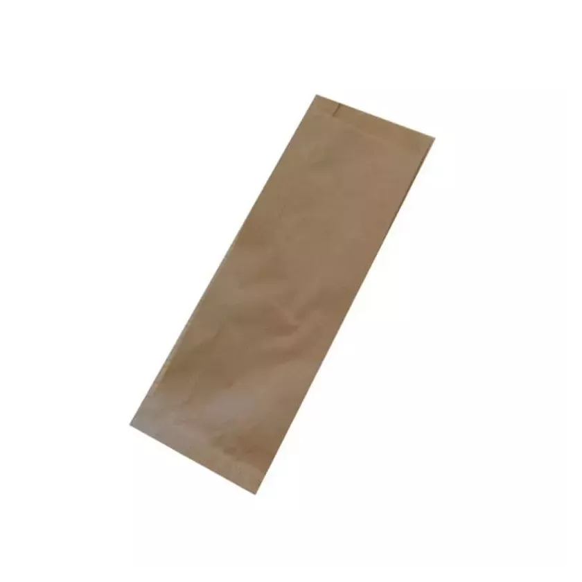 Sac Dagobert kraft brun paraffine 410x120x(2x35)mm