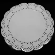 Dentelles menu 34cm rond