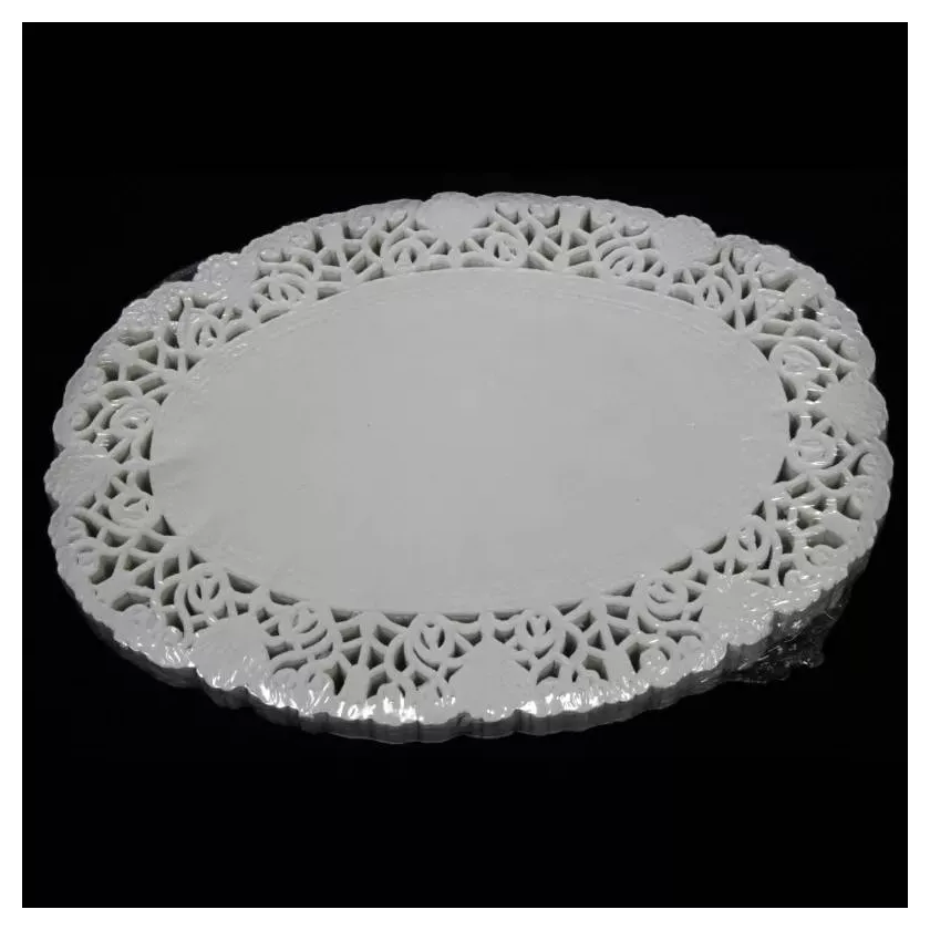 Dentelles menu 18x25cm ovale