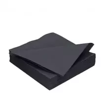 Serviettes 2 couches noir Duni 151803 33x33cm