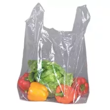 Shopper jumbo 55my transparent 600x300+200mm LDPE
