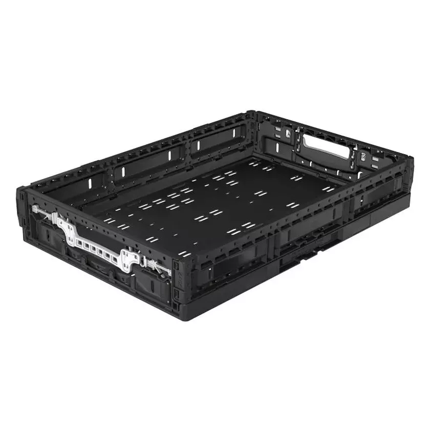 Bac pliable verrou actif noir 600x400x131mm