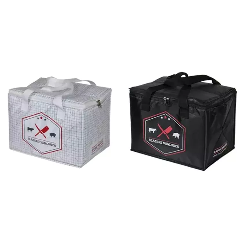 Sac isotherme nylon impression serigraphie 350x250+250mm box 1 couleur