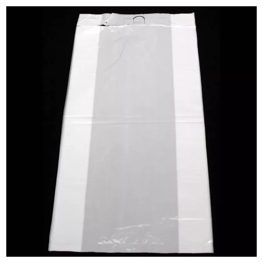 Sac a dechirer 11my blanc ZV3 410x210+80mm