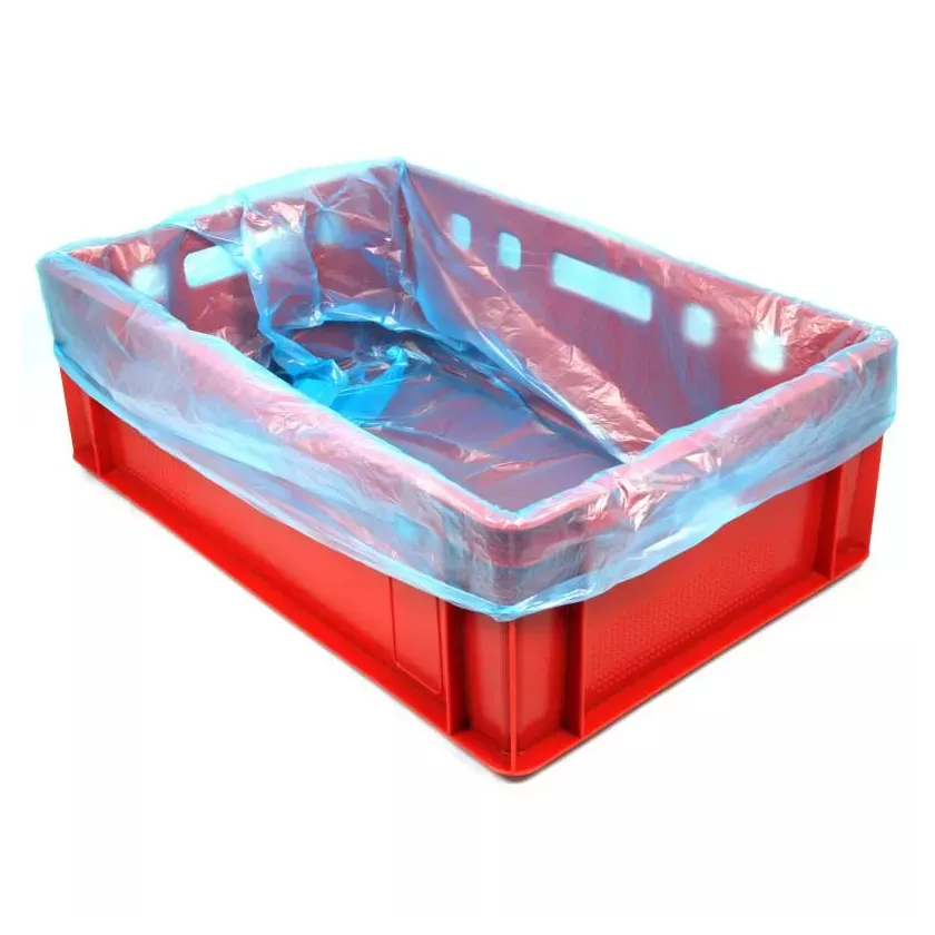 LDPE sac pour bac 60x2x20x80cm 20 microns bleu