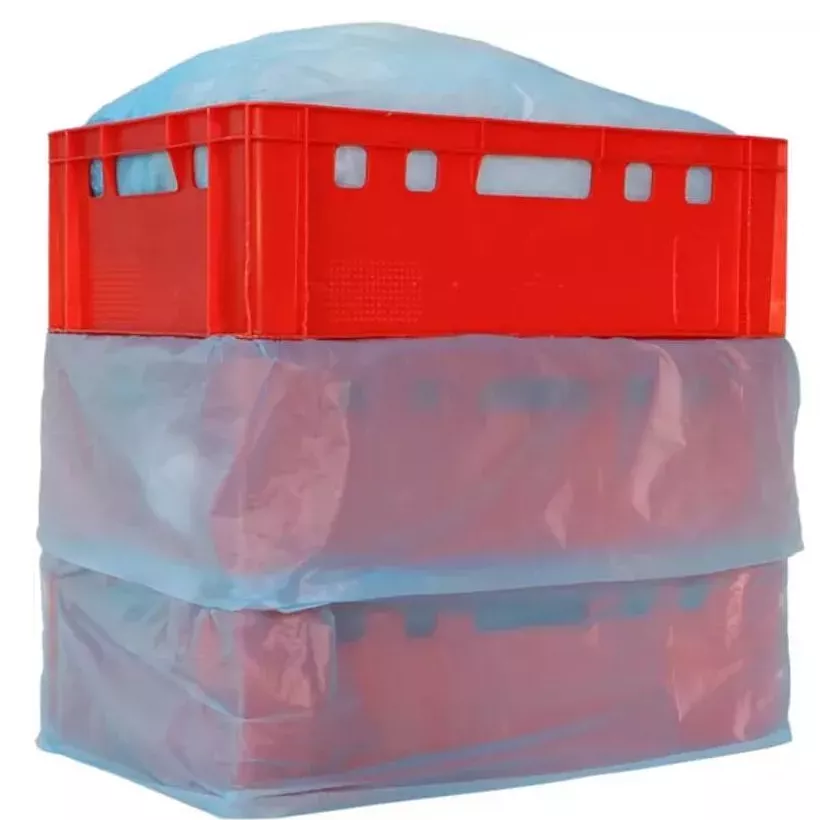 Sac HDPE pour bac 68x2x17x63cm 20 microns bleu