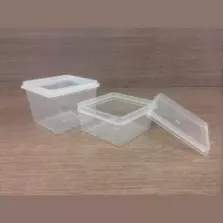 PP ravier carre 250ml transparent 80x80x61mm - cachete