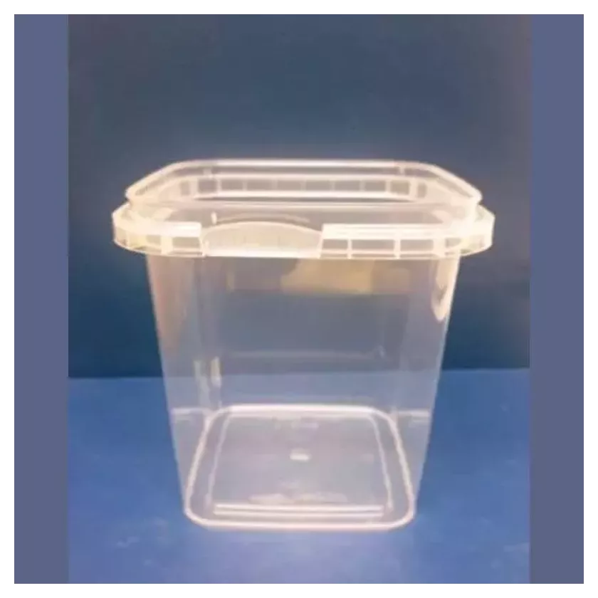 PP ravier carre 520ml transparent 95x95x103mm cachete