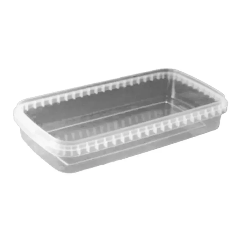 PP ravier rectangulaire 980ml transparent 240x128x40mm - cachete