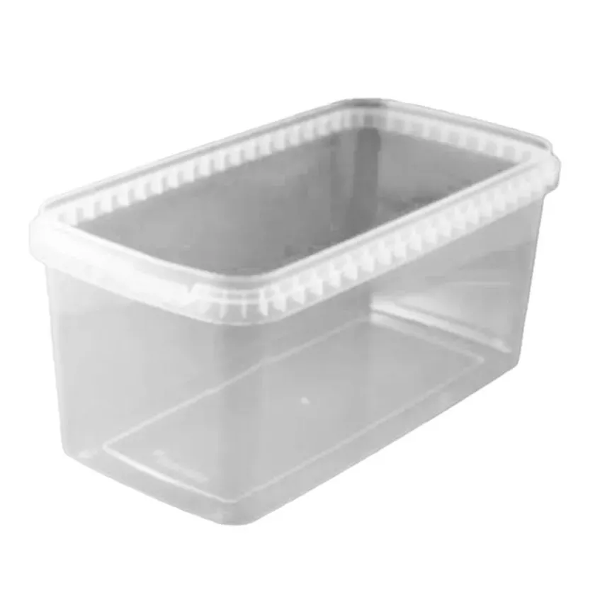 PP ravier rectangulaire 2700ml transparent 240x128x108mm - cachete