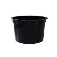 PP cup 250g diametre 95mm noir Blanco