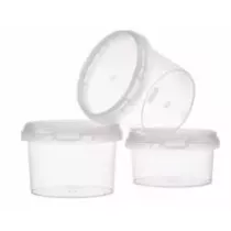 PP ravier et couvercle TP95x65mm 280ml cachete transparent