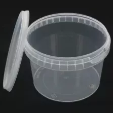 PP ravier et couvercle diametre 118x82mm 565ml cachete transparent
