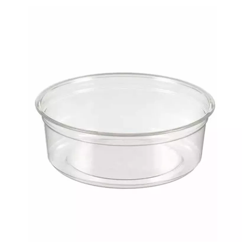 Ravier RPET 200ml transparent d117xh44mm couvercle rentrant