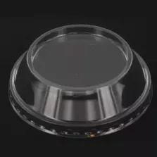 Couvercle ravier dessert diametre 95mm RPET transparent