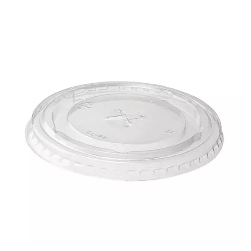 RPET couvercle diametre 95mm transparent plus trou pour RPET gobelet 450ml 16oz