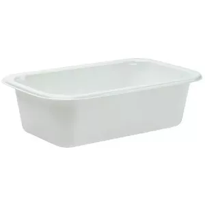 CPET tray 188x119x54mm blanc 1 compartiment 760ml Duni 115491