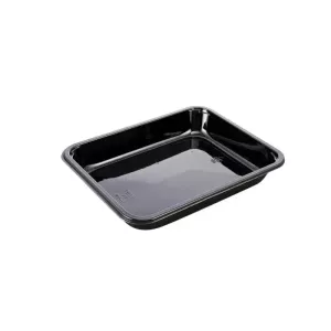 CPET tray 227x178x35mm noir 1 compartiment 1030ml reference 2227-1E