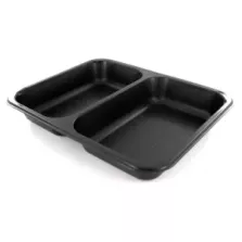 PP tray 227x178x32mm noir 2COMP - M