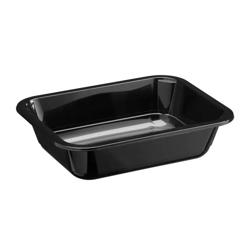 PP tray 180x140x45mm noir 1 compartiment 700ml