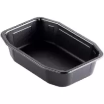 PP tray 215x148x50mm HMR noir 1 compartiment 1L Duni