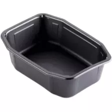 PP tray 215x148x70mm HMR noir 1 compartiment 1,3L Duni