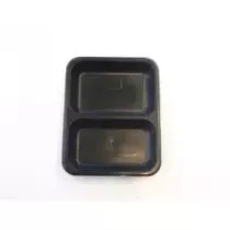 PP tray 227x178x50mm noir 2COMP - M