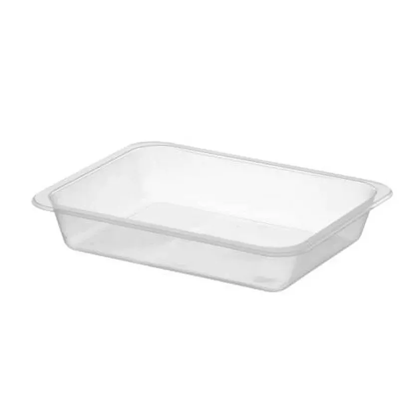 PP tray 227x178x40mm transparent 1COMP - cote lisse - E
