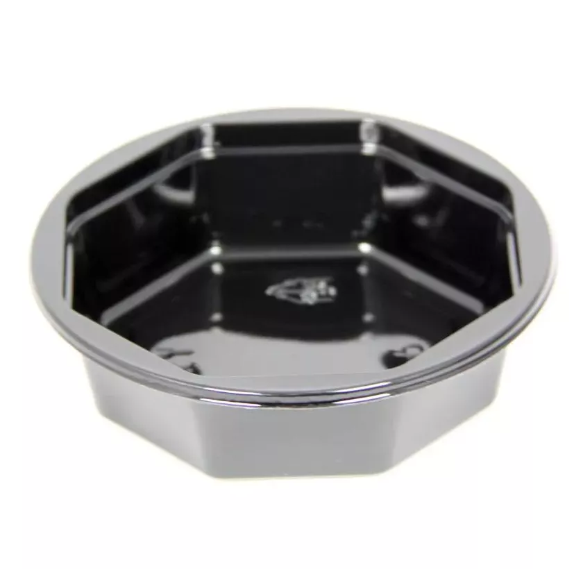 Ravier APET 8 coins 200ml noir 110xh33mm