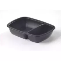 Ravier Fastpac 2 compartiments 900ml 230x165x35mm noir