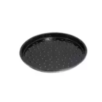 Plat CPET pizza noir diametre 320xh25mm