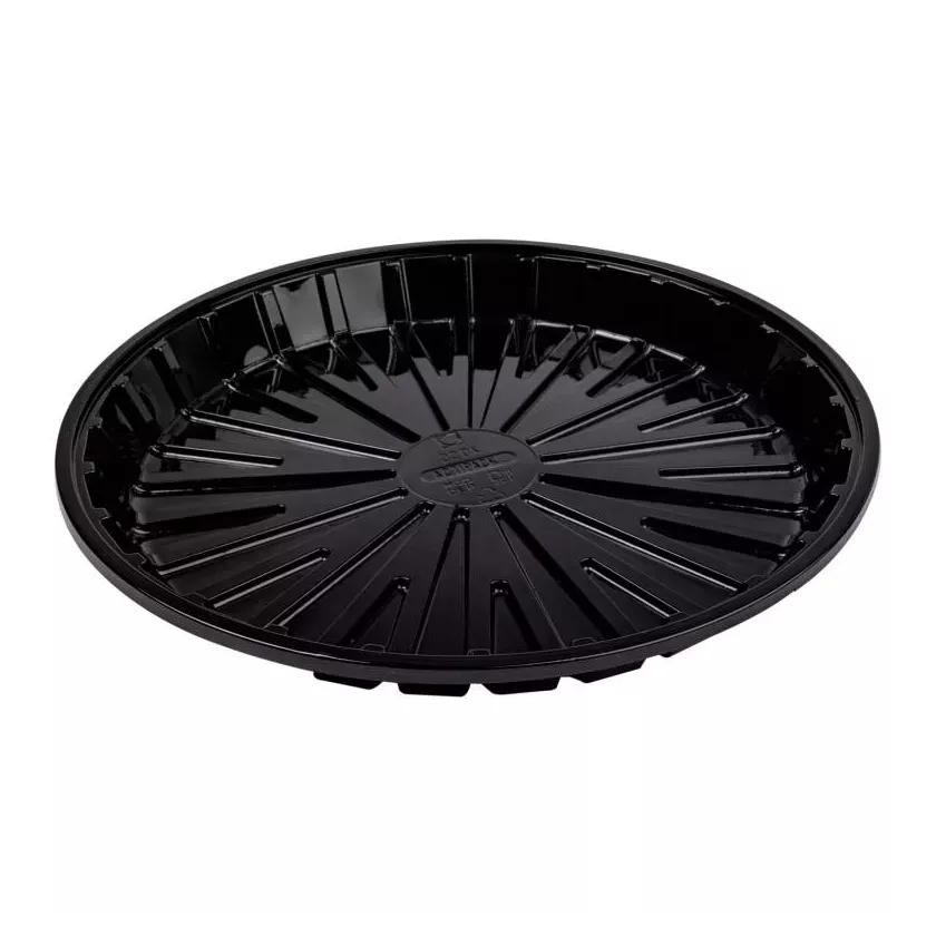 Plat pizza APET 220x20mm noir