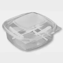 Squarepac RPET 250ml transparent 130x127x40mm Pluspack