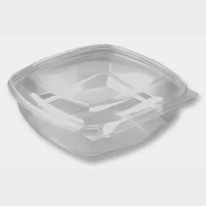 Squarepac RPET 1L transparent 190x192x54mm Pluspack