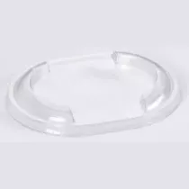 Couvercle ravier seal APET 140 ovale 143x113x18mm transparent