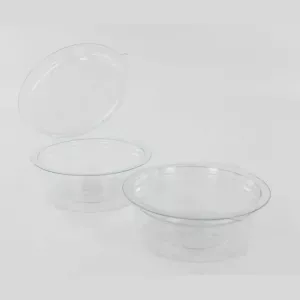 RPET ravier rond 50ml couvercle a charniere diametre 70x26mm Olipack