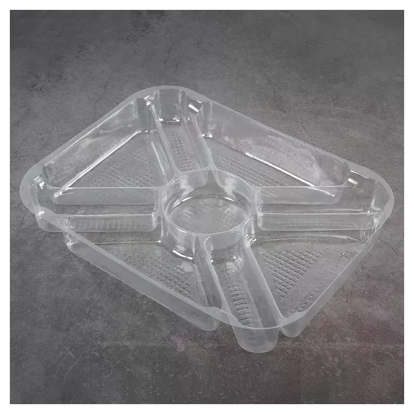 Support 1/2 GN 9-compartiments H40 cristal 280x214x40mm PET